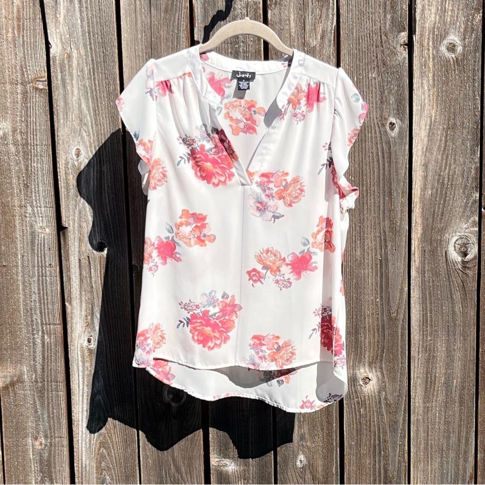 Justify floral hi low top size medium